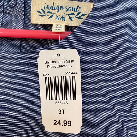 NWT!!!  Indigo Soul dress!!  Denim & lace 3T - Picture 4 of 5
